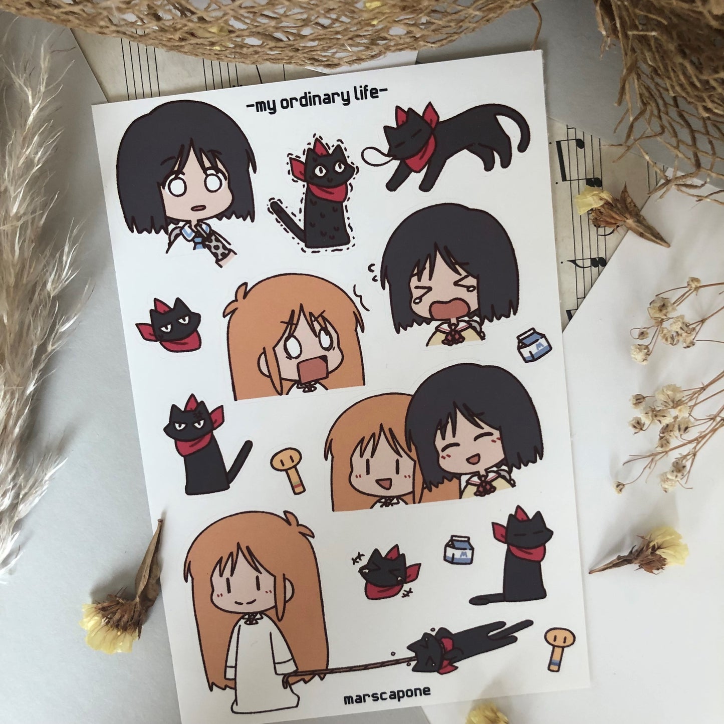Nichijou Sticker Sheet