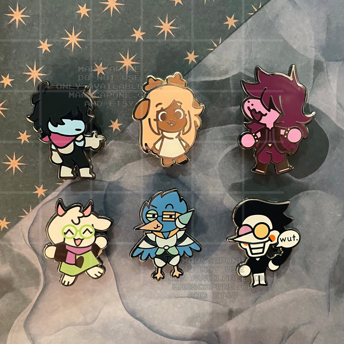 Deltarune Enamel Pins