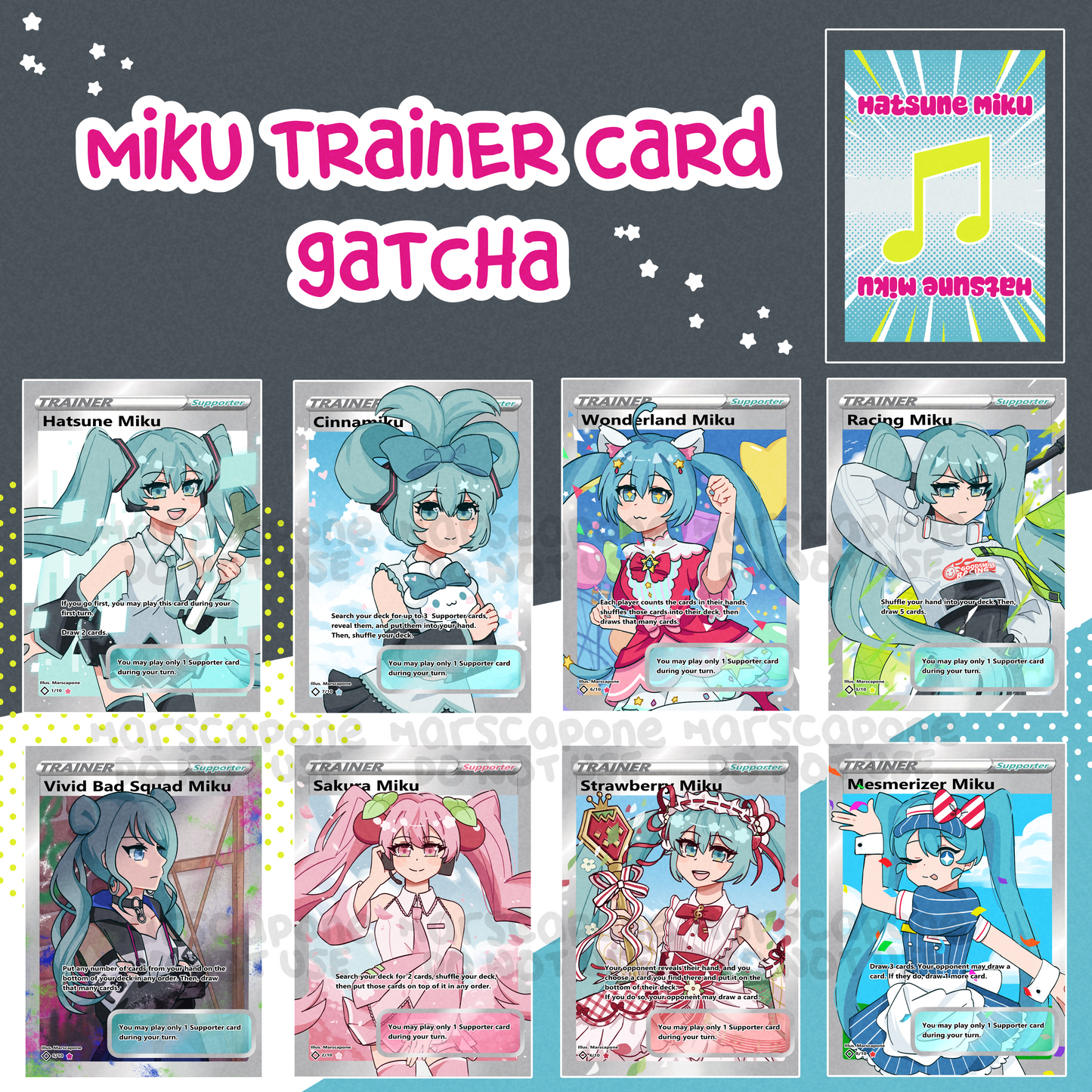 Miku Trainer Card Gacha