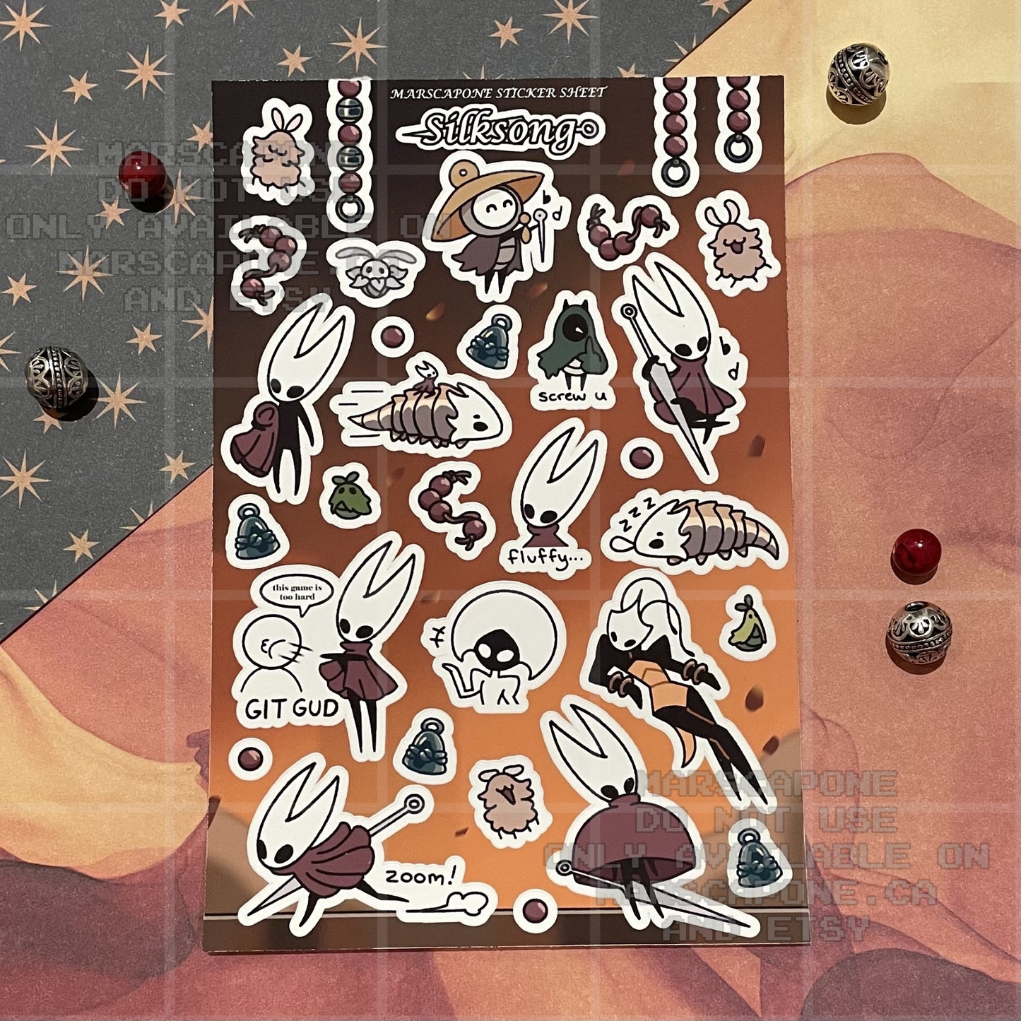 Silksong Sticker Sheet