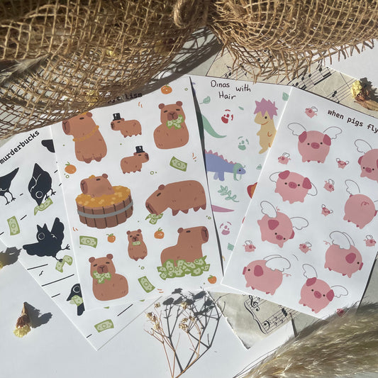 Creature Sticker Sheets