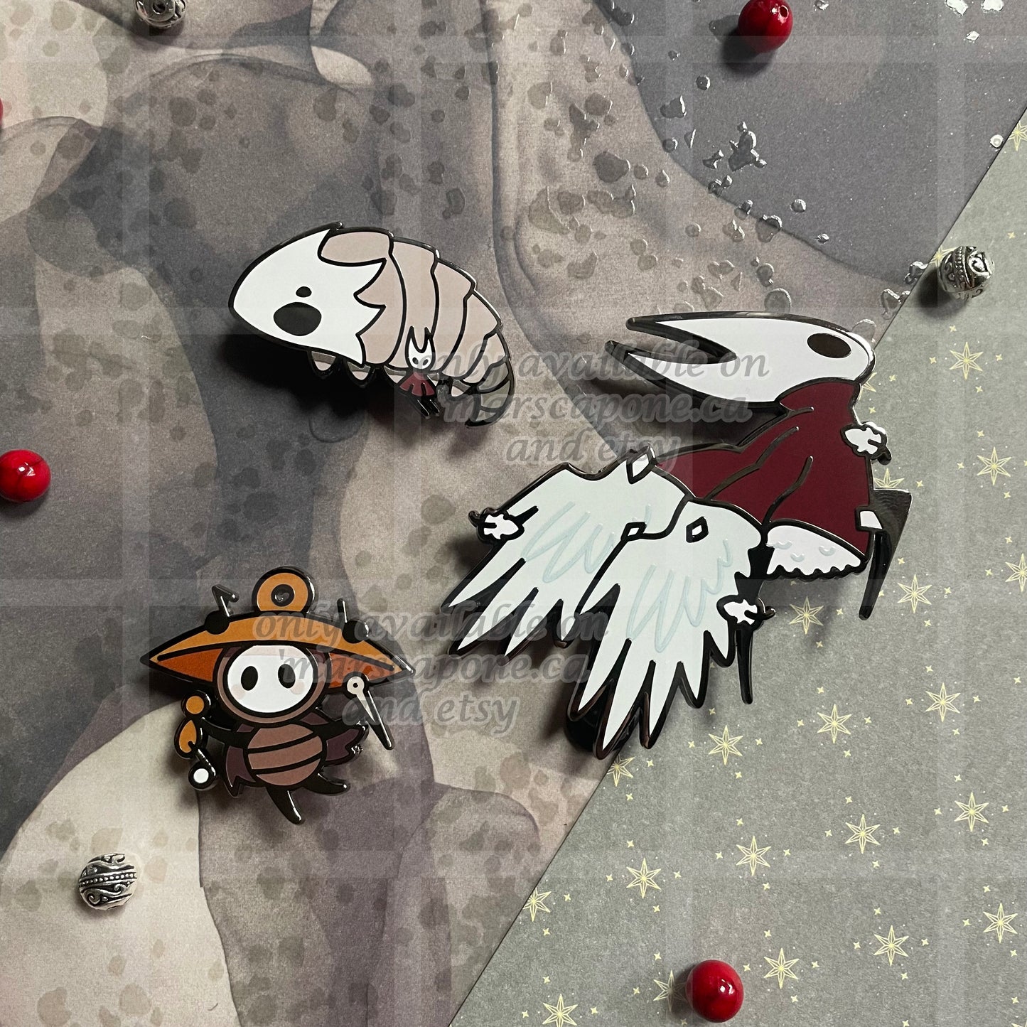 Silksong Enamel Pins