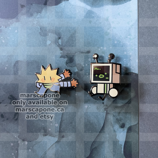 Useless Robot Enamel Pins