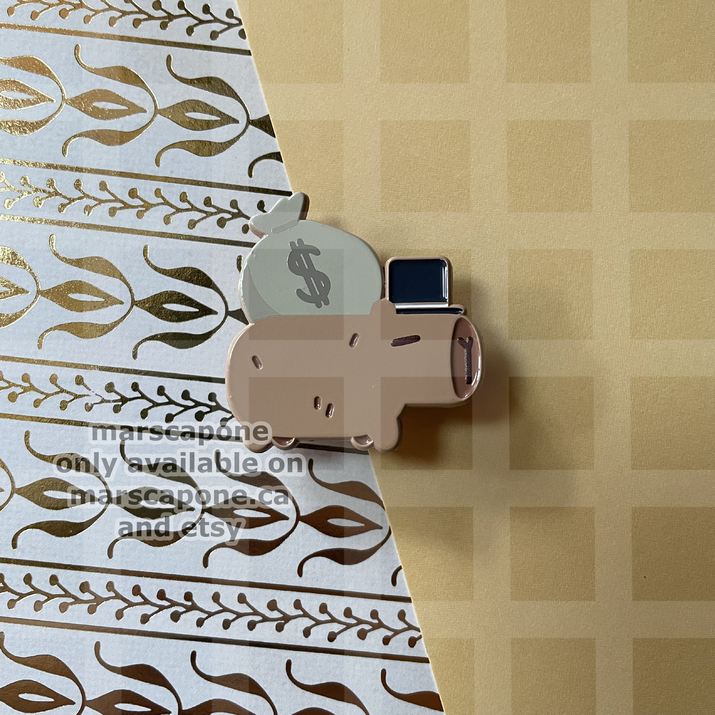 Capytalism Enamel Pin