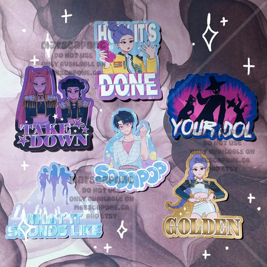 K-Pop Demon Hunters Song Stickers